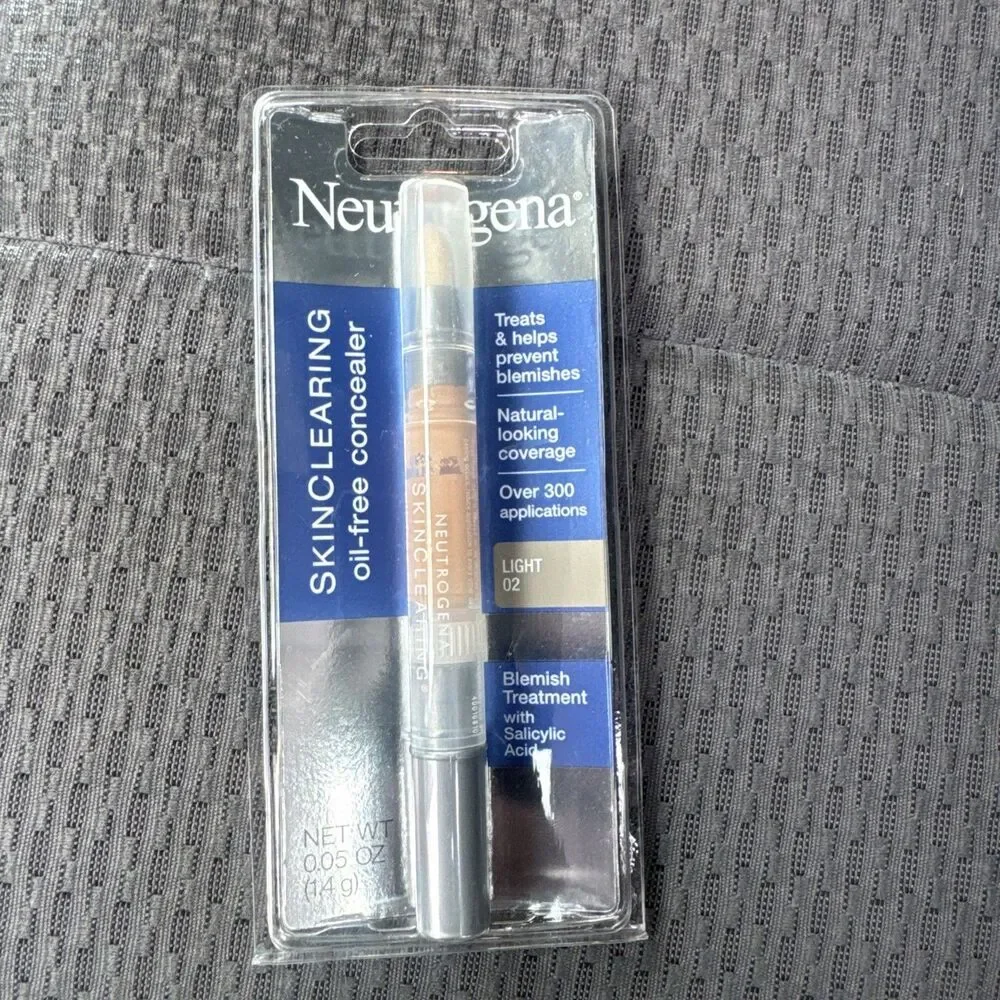 Neutrogena SkinClearing Oil-Free Concealer, 02 Light, 0.05 oz